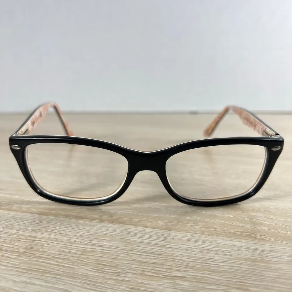 Ray-Ban RB5228 5014 Eyeglasses Black White and Red 53-17-140 Frames Only